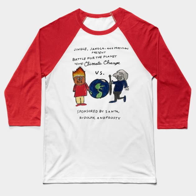 Titans Of Climate Change Baseball T-Shirt by 6630 Productions